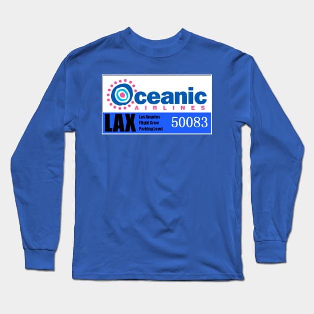 Oceanic Parking Permit Long Sleeve T-Shirt by Starbase79